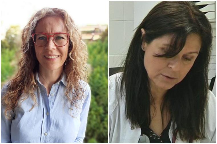 Les penedesenques Maria Lluïsa Calvet i Mariona Monera, a la nova junta del Col·legi de Metges. EIX