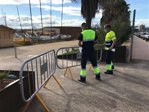 Les platges de Vilanova tancades la nit de Sant Joan