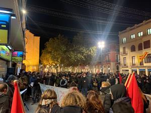 L'esquerra independentista es manifesta a Vilafranca contra la condemna a l'activista Adrián Sas. SEPC