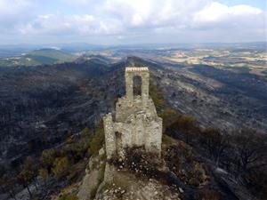 L'incendi de l'Anoia, a vista de dron