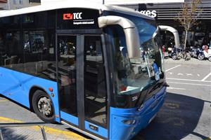 L’ús del bus urbà cau un 47% a Sitges durant el 2020, a causa de la covid-19. Ajuntament de Sitges