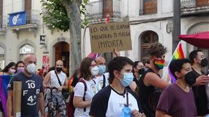 Manifestació a Vilanova contra l'assassinat del Samuel a Galícia. Cristina Mula