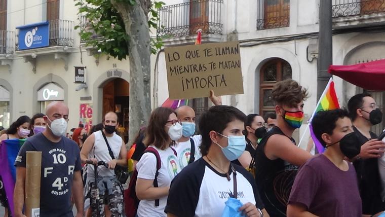Manifestació a Vilanova contra l'assassinat del Samuel a Galícia. Cristina Mula