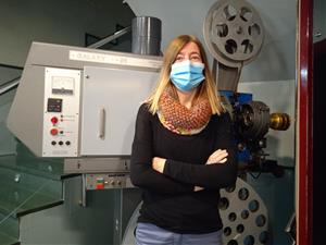 Maria Olivella, propietària del cinema Kubrick de Vilafranca del Penedès. Ramon Filella