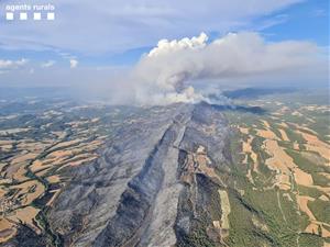 Màxima preocupació a l'Anoia: el foc segueix descontrolat i obliga a confinar un municipi