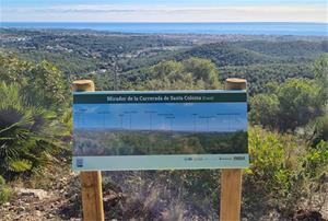 Mirador de la Carrerada de Santa Coloma. Eix