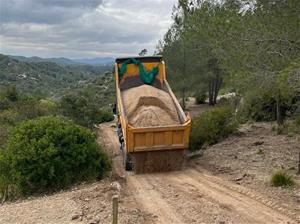 Olivella inicia les obres per arranjar quatre camins municipals per prevenir incendis forestals. Ajuntament d'Olivella