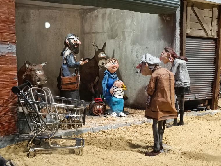 Pessebre de la plaça de la Vila de Vilanova. Eix