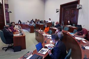 Pla general de la Comissió d'Acció Climàtica al Parlament on s'ha debatut sobre el projecte de la MAT de Forestalia. ACN/ Parlament
