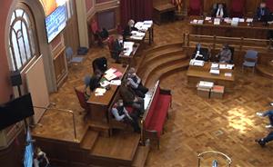 Pla general del judici per l'assassinat d'una nena de 13 anys al 2018 a Vilanova i la Geltrú, el 12 d'abril de 2021. ACN