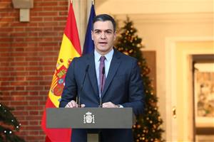Pla mitjà del president del govern espanyol, Pedro Sánchez. Pool Moncloa/ F. Calvo