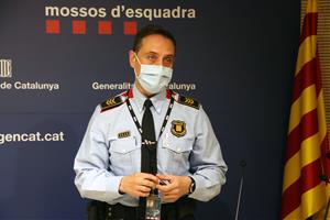 Pla mitjà del sotsinspector Sergi Martínez, sotscap de l'Àrea tècnica de proximitat i seguretat ciutadana. ACN