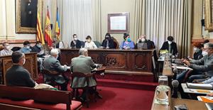 Ple municipal de l'Ajuntament de Vilanova. Ajt. de Vilanova