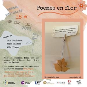 “Poemes en flor”, nou projecte solidari de l’Escola Municipal d’Art Apel·les Fenosa