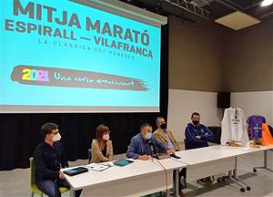 Presentació de la la 42a edició de la Mitja Marató Espirall-Vilafranca. Eix