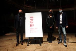 Presentació del logotip de Capital de la Cultura Catalana 2022 a Igualada. 23 de febrer de 2021. ACN