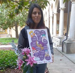 Raquel Hidalgo guanya el concurs de calendaris del Dia de les Dones de Vilafranca. Ajuntament de Vilafranca