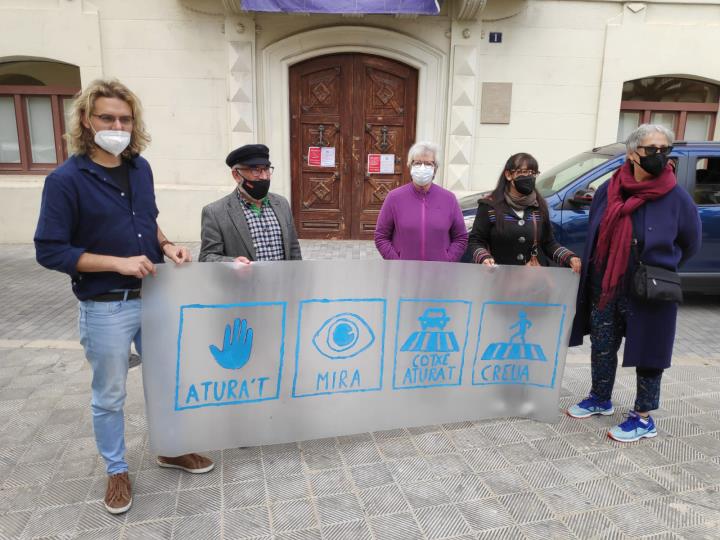 Roda de premsa de Fem Poble  - En Comú Podem. Eix