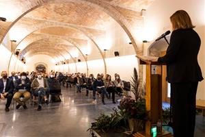 Santa Margarida i els Monjos inaugura la reforma del celler del castell de Penyafort