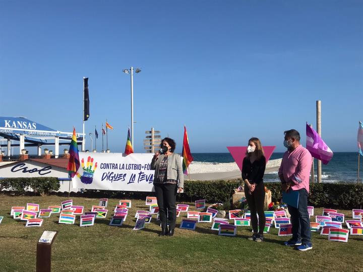 Sitges commemora el Dia Internacional contra la LGTBIfòbia amb el lema “Digues la teva contra la LGTBIfòbia!”. Susana Nogueira