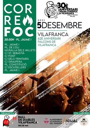 Torna el foc a Vilafranca pel 30è aniversari del primer correfoc a la vila. EIX