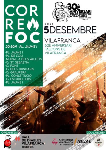 Torna el foc a Vilafranca pel 30è aniversari del primer correfoc a la vila. EIX