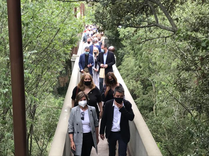 Torrelavit inaugura la restauració del Pont de les Escoles coincidint amb el Centenari del poble. Ajuntament de Torrelavit