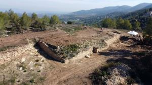 Troben restes d'una gran torre defensiva d'època ibèrica a Subirats