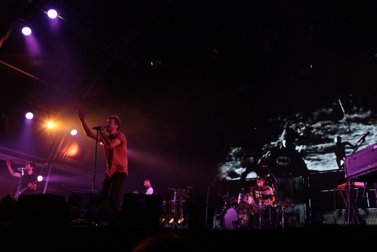 Un moment de l'actuació de Vetusta Morla al festival Vida. ACN