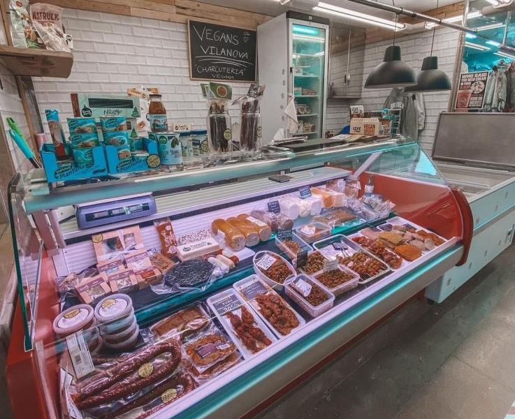 Vegans Vilanova al Mercat del Centre de Vilanova i la Geltrú. Eix