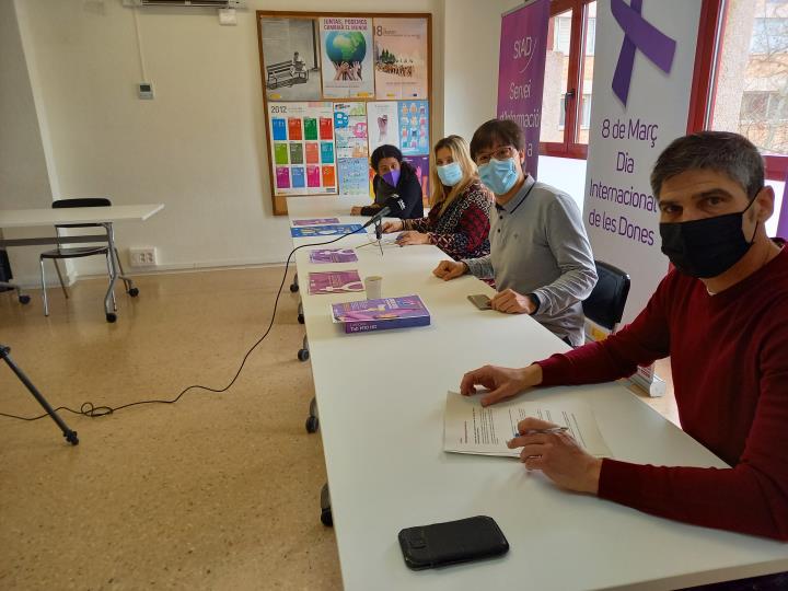 Vilafranca combina els actes presencials i telemàtics per commemorar el 8M-Dia Internacional de les Dones. Ajuntament de Vilafranca