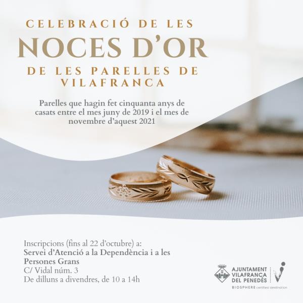 Vilafranca prepara la celebració de les noces d’or de les parelles del municipi. EIX