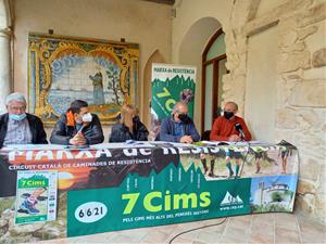 Vilafranca presenta la 17a edició de la Marxa de resistència 7 Cims que tindrà lloc el 6 de juny. Ajuntament de Vilafranca