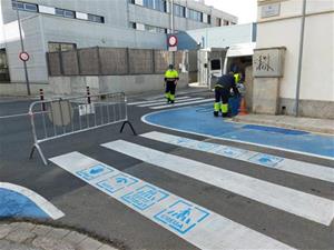 Vilanova senyalitza passos de vianants per afavorir l'autonomia de les persones amb Trastorn de l'Espectre Autista