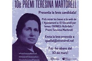 10è Premi Teresina Martorell. Eix