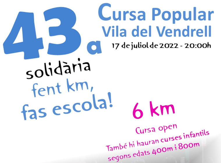 43a Cursa Popular Vila del Vendrell. Eix