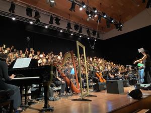 670 alumnes de 6è de primària de Vilafranca i comarca participen a la Cantània d’enguany. Ajuntament de Vilafranca