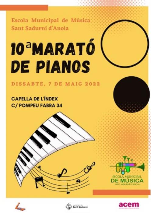 10a marató de pianos a Sant Sadurní