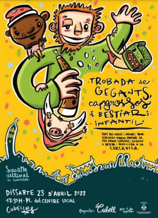 2a Trobada de gegants, capgrossos i bestiari infantil a Cubelles