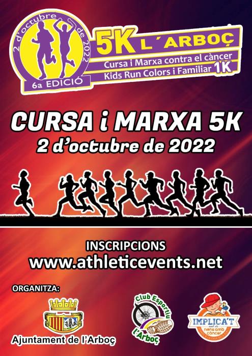 6ª Cursa i Marxa Solidària contra el Càncer de l'Arboç