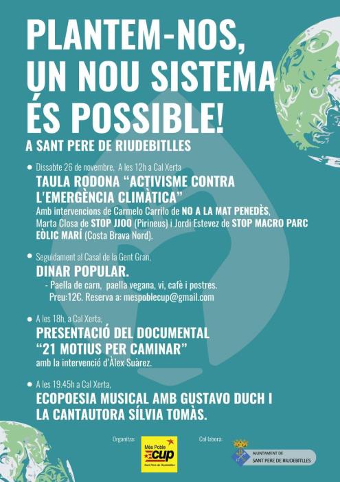 Activisme contra l'emergència climàtica a Riudebitlles