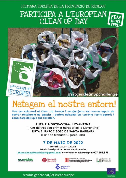 Campanya de recollida de residus a Sitges dins el projecte Clean Up Europe 