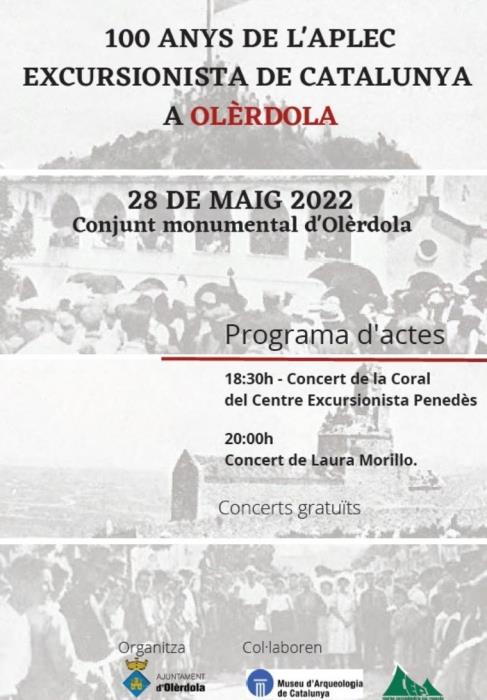 Commemoració del centenari de l’Aplec Excursionista de Catalunya a Olèrdola