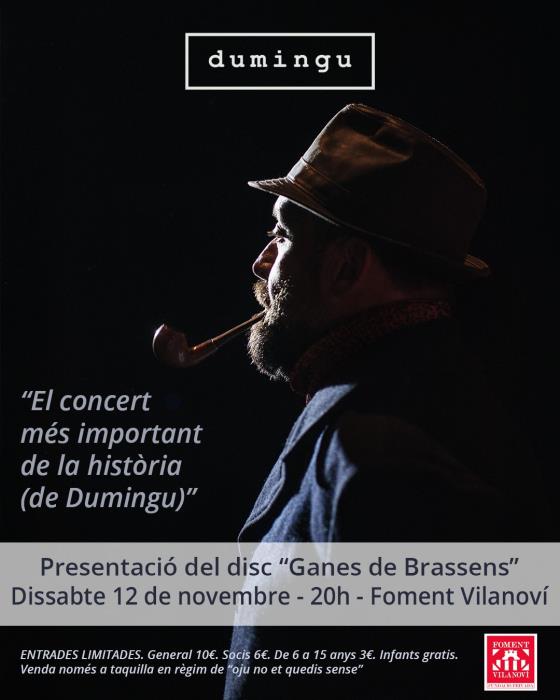 Concert de presentació de l’àlbum “Ganes de Brassens”