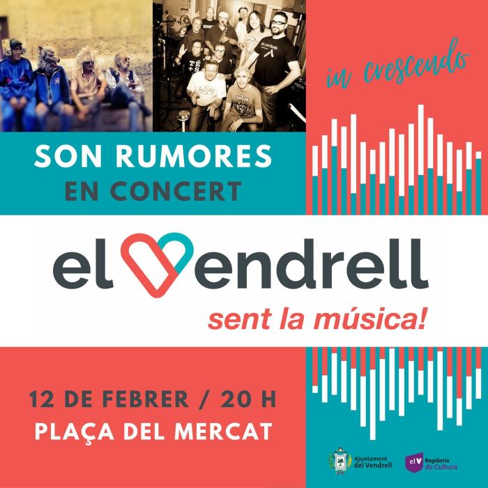 Concert de Son Rumores a la plaça del Mercat Municipal