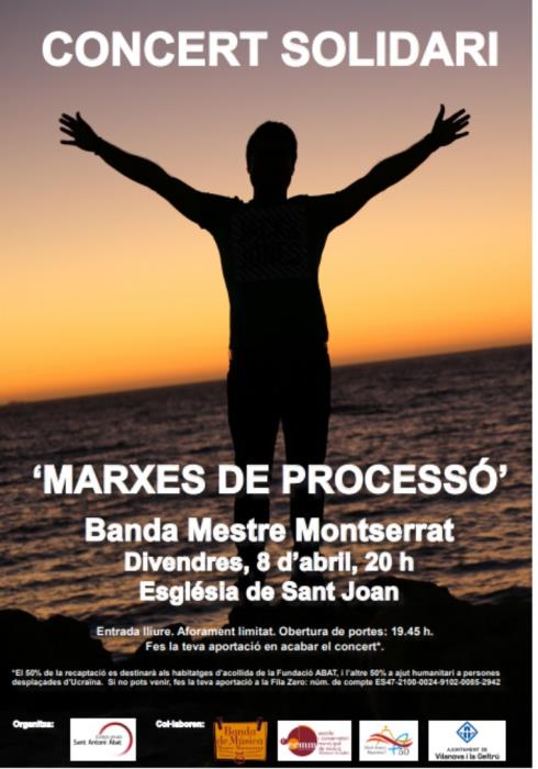 Concert solidari de la Banda Mestre Montserrat a favor de la Fundació Sant Antoni Abat