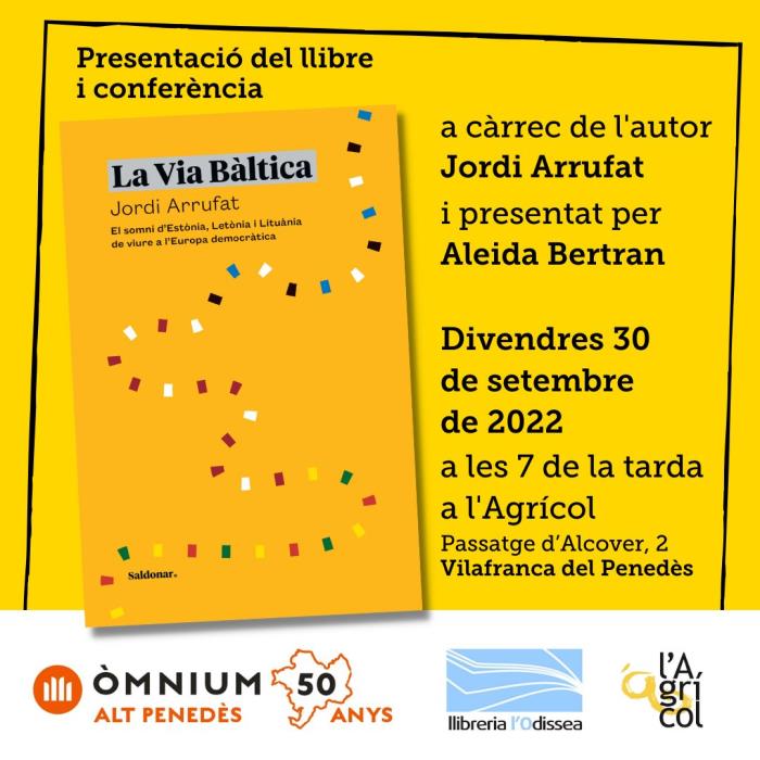 Conferència i presentació del llibre La Via Bàltica de Jordi Arrufat