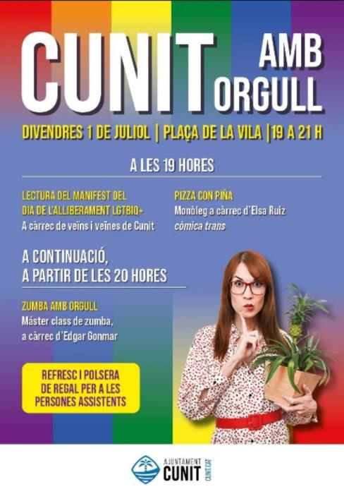 Cunit commemora el Dia de l’Alliberament LGTBI+
