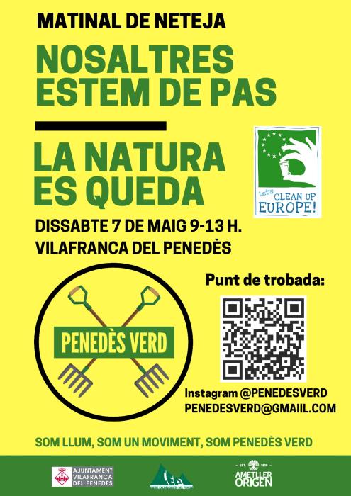 Dissabte de neteja a les Clotes i Sant Pau, amb Penedès Verd