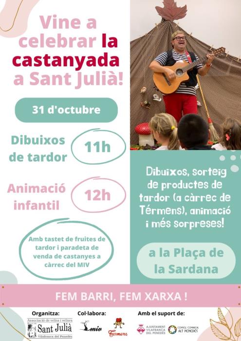 Festa de la castanyada al barri de Sant Julià